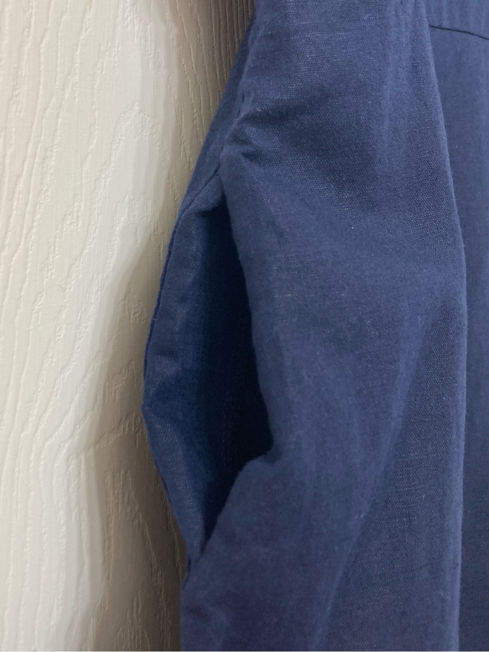 GAP Navy Blue Sleeveless Linen Fit & Flare Cami Dress 10 Coastal Beach Resort - Picture 4 of 7